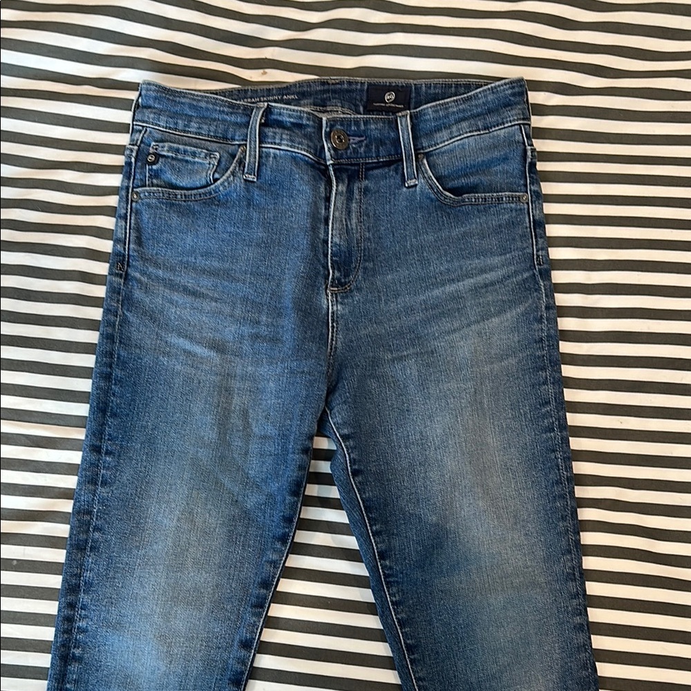 AG High Rise Classic Blue Denim Jeans